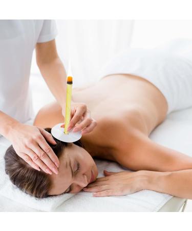 Organic Beeswax Ear Candles Set with Protective Disks - 10pcs - Buy Online on GoSupps.com