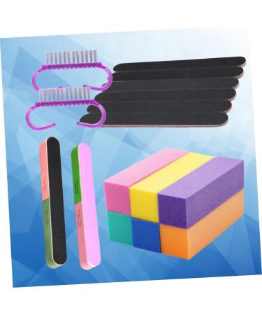Beavorty 1 Set Nail Block Shiner Mini Nail Brush Buffing Block Nail buffers Nail polishing Block Nail File kit fingernail Buffer Cleaning Tool Cleaning kit Nail Files Manicure 18x4cm - Buy Online on GoSupps.com