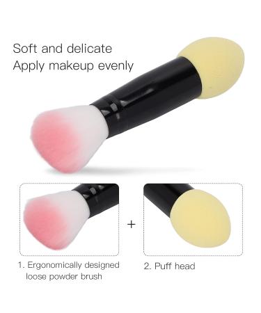 Tapered Cheek Makeup Brush | Double-Ended Contour & Blending Brush for Liquid Powder & Cream Cosmetics - Buy Online on GoSupps.com