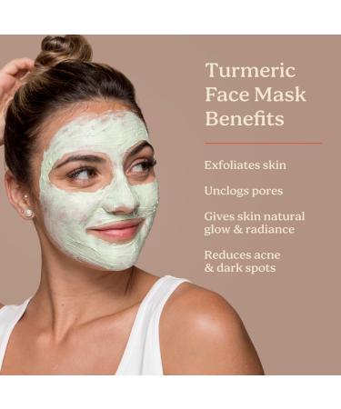 Buy Life & Pursuits Turmeric Face Mask - Ayurvedic Clay Mask for Brightening & Detoxifying Skin | Vitamin C Aloe Vera - 1.7 Fl Oz - Buy Online on GoSupps.com