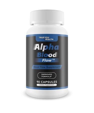 Alpha Blood Flow - Improved Formula - Our Best Alpha Boost Male Blood Circulation Supplements for Men - Circulatory Supplements Best Blood Flow Vasodilator Nitric Oxide Blood Flow Supplements for Men