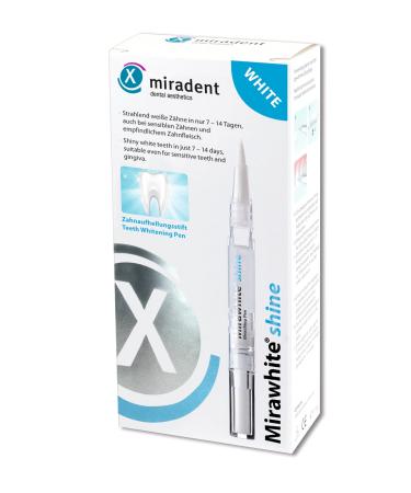 Miradent Mirawhite Shine Bleaching Gel 1.8 ml |Hygienic monastery plot |Whitening effect |Tooth whitening for white teeth |gentle peroxide-free tooth whitening with active oxygen
