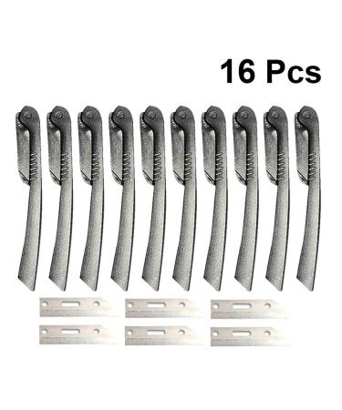 10pcs Foldable Eyebrow Razor Set - Portable Eyebrow Trimmer & Makeup Tool Kit - Eyebrow Shaper in Black | Buy Internationally - Buy Online on GoSupps.com