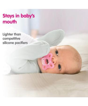 MAM Comfort Baby Pacifier 0-3 Months - 100% Lightweight Silicone - Sterilizer Case - Girl - Pack of 2 - Buy Online on GoSupps.com