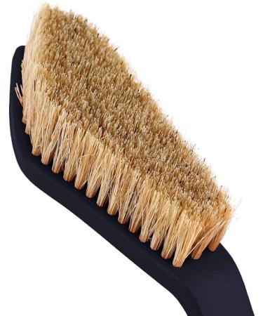 Boar Hair Rock Climbing Brush with Ergonomic Handle | Durable Cleaning Tool for Chalk & Holds Indoor/Outdoor - Black & White - Buy Online on GoSupps.com