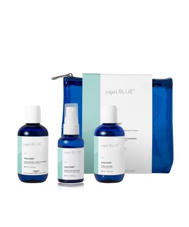 Capri Blue Volcano Laundry Gift Set - Includes Non-Toxic Laundry Detergent Fabric Softener Liquid and Wrinkle Release Spray - Vegan & Cruelty Free Laundry Supplies