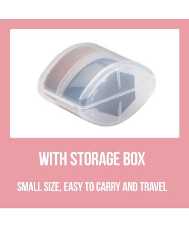 Premium Kabuki Hexagon Foundation Makeup Brush for Liquid, Cream, and Powder Blush - Black | With Storage Case - Buy Online on GoSupps.com