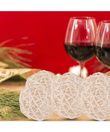 Fuerdich 6-Part Rattan Ball Ornaments - Durable Beige Decor for Weddings Christmas Birthdays & Parties - International Shipping Available - Buy Online on GoSupps.com