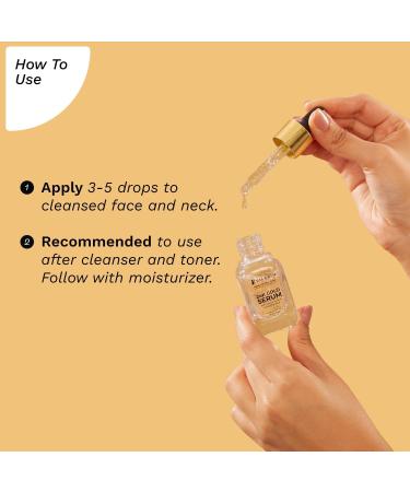 Pelgre'm 24K Gold Face Serum With Niacinamide & Hyaluronic Acid Dewy Primer For Face Make-Up For All Skin Types Korean Skin Care For Unisex 20ml - Buy Online on GoSupps.com