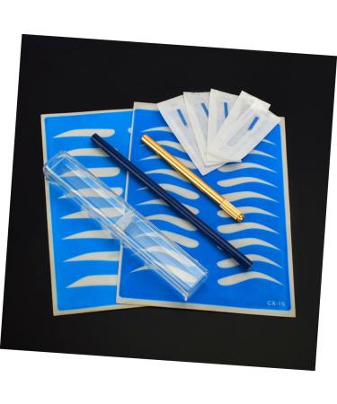 OHPHCALL Semi-permanent Pencil Kit Skin Microblading Golden Eyebrow Storage Pen Practice with Manual - Buy Online on GoSupps.com