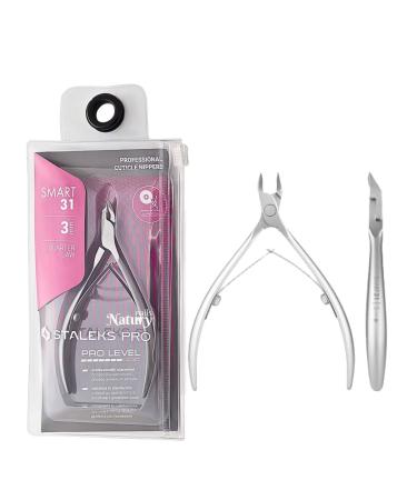 STALEKS PRO by Natury Nails Professional Cuticle Nipper 3 mm Stainless Steel (Smart 31-3 mm)