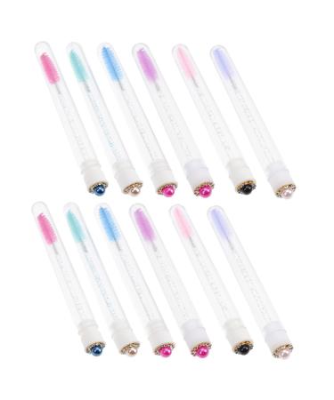 FOMIYES 20sets Mascara Wand Tube Diy Eyelash Tubes Lash Cosmetics Eye Gloss Artificial Fiber Bracket Travel