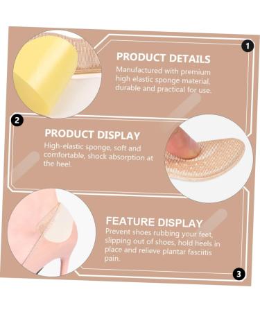 FOMIYES 2 Sets Heel Grips - Anti-Wear Back Stickers & Cushions for Women's Shoes | Self-Adhesive Heel Wedge & Protector for Sneakers - Buy Online on GoSupps.com