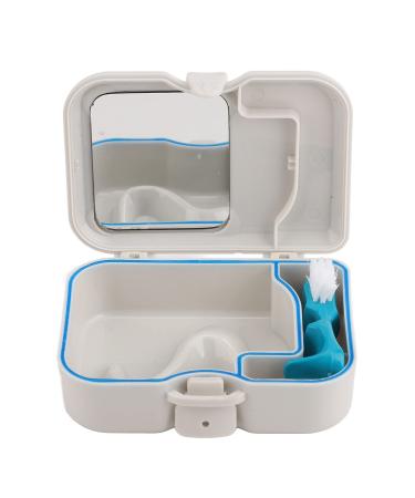 Prosthesenetui slim portable aligner case made of plastic dental retainer holder box mouth protection case with mirror and braces brush