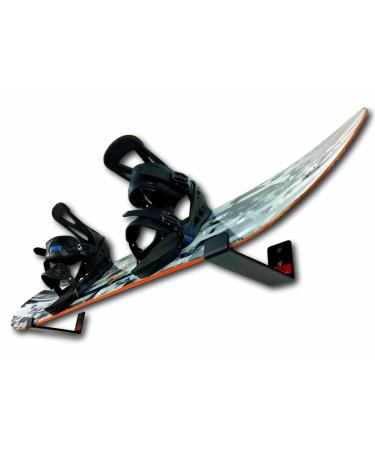 StoreYourBoard Minimalist Snowboard Display Rack, Wall Mount Storage Black Medium