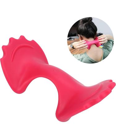 Verdant Touch Neck Massager & Cervical Traction Device - Portable Pain Relief Orthopedic Pillow in Red | International Shipping Available - Buy Online on GoSupps.com