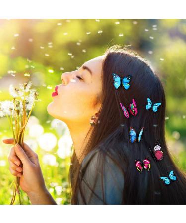 20 Colorful Butterfly Hair Clips - Glitter Baby & Toddler Clips for Girls & Women - International Shipping - Buy Online on GoSupps.com