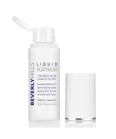 Beverly Hills 7.5% Glycolic Acid Peel with Lactic Acid & Pyruvic Acid - Face Exfoliator of Damaged & Dead Skin | Anti Aging Chemical Exfoliant for Face for Fine Lines & Wrinkles | Made in USA  50mL