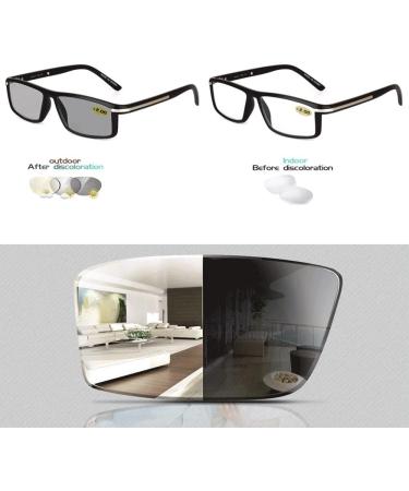 Oovoo Self-Tinting Photochromic Reading Glasses | Multifocal Retro Sunglasses | Dioptria +1.0 to +3.0 | Stylish Visual Aid for Men - Buy Online on GoSupps.com