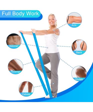 VALYPANOR 2m Resistance Bands Set of 4 with Carry Bag & Instructions - Ideal for Yoga, Pilates, Crossfit & Muscle Building - Buy Online on GoSupps.com