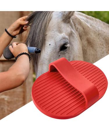 Pet Shampoo Bath Brush Horse Wellness Massage Curry Comb Soothing Massage Rubber Comb for Horse Grooming Care - Buy Online on GoSupps.com