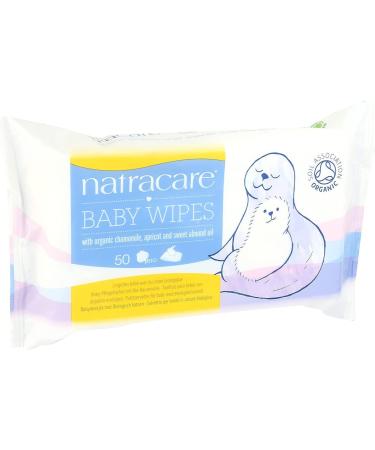 Natracare Organic Cotton Baby Wipes - 50 Pack | Eco-Friendly & Safe for Sensitive Skin | International Shipping Available - Buy Online on GoSupps.com