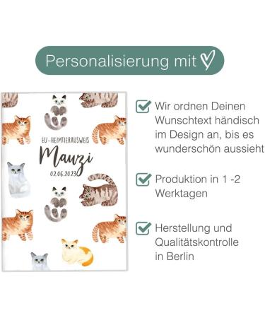 Personalized Wilhelm Fell Case for EU Pet ID Card | Custom Name & Birthdate | Perfect Gift for Pet Owners | Protective Cover for Pet ID (Mauzi) - Buy Online on GoSupps.com