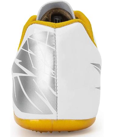 Thestron Distance Running Track Shoes Spikes - Unisex White-Gold (Size 7 Narrow) - Buy Online on GoSupps.com