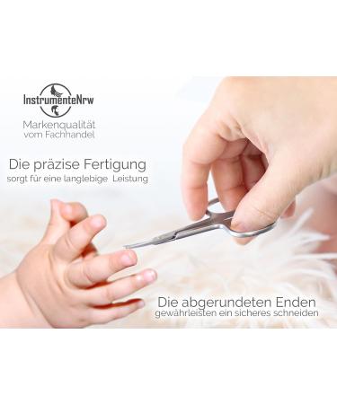 Rustproof Baby Nail Scissors with Rounded Ends (9 cm) - Safe & Stylish Case Included | International Shipping - Buy Online on GoSupps.com