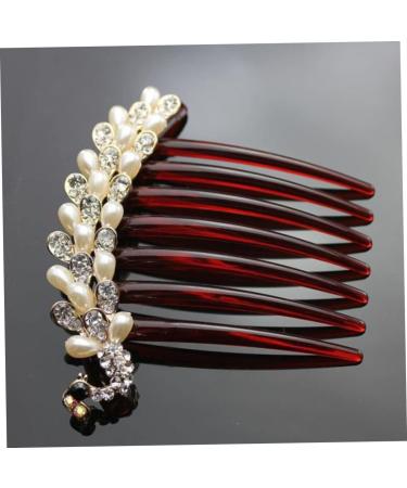 DOITOOL Unique Design Pearl Hair Accessories Rhinestone Hair Accessories Durable Girls Hair Styling Diy Hairstyle No Peculiar Smell Womens Hair Styling Women's Comb Vintage - Buy Online on GoSupps.com