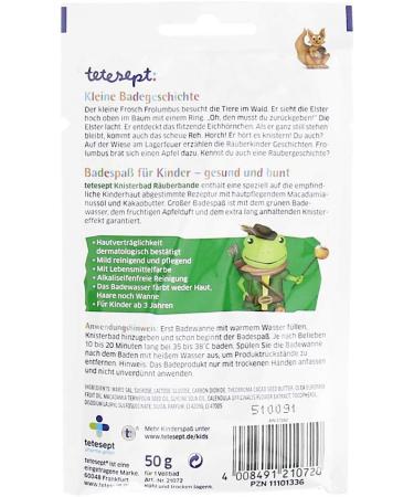 TETESEPT Children's Bathing Fun Crackling Bath Robber Gang 50g - Fun & Relaxing Bath Time Experience International Shipping Available - Buy Online on GoSupps.com