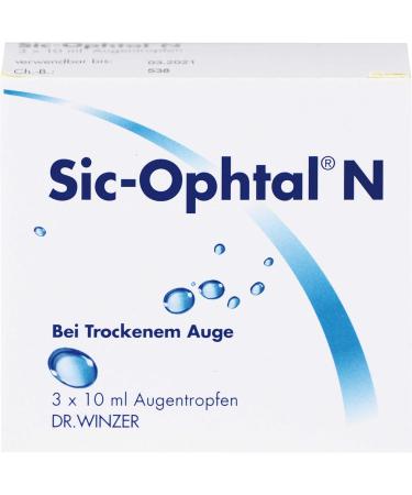 Sic Ophtal Eye Drops 3x10 ml - Soothing Relief for Dry Eyes | Buy Online Worldwide - Buy Online on GoSupps.com