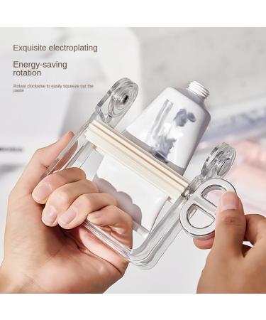 2024 Toothpaste Squeezer Roller Toothpaste Tube Squeezer Dispenser Toothpaste Holder Toothpaste Dispenser Squeezer with Swivel Handle Toothpaste Tube Squeezer (White) - Buy Online on GoSupps.com