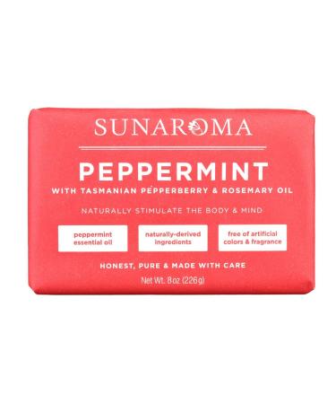 SUNAROMA Soap - 8.5oz (Peppermint Oil & Rosemary)