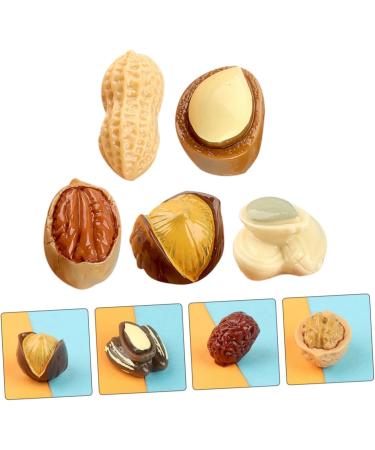WHAMVOX 15pcs Simulated Nut Snack Toy Doll House Doll Food DIY Simulated Nuts Tiny Food Mini Resin Suite 2.90X1.40X1.40CM - Buy Online on GoSupps.com