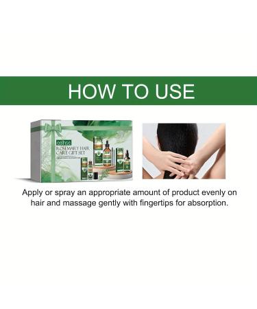 Rosemary Hair Care Gift Set | 3-Piece Vegan Essential Oil Set for Hair Growth & Scalp Treatment - Buy Online on GoSupps.com