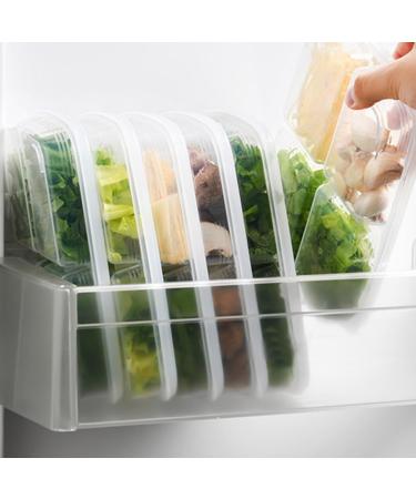 2pcs Box Refrigerator Storage Box Fridge Stackable Produce Saver Clear Meat Container Food Fruit - Buy Online on GoSupps.com