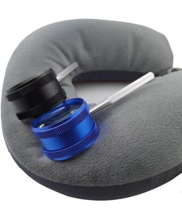 Meichoon 35x Hand Magnifying Glass with Metal Handle - 50mm Magnifier for Kids Jewelry Crafts & Antique Evaluation - Black UC28 - Buy Online on GoSupps.com