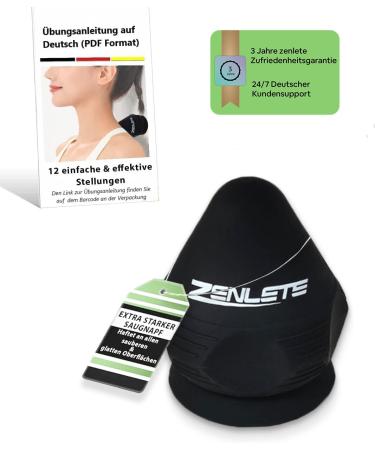 Zenlete trigger point presser with suction cup for massage fascia pain - self -massage acupressure on the floor and wall + exercise instructions