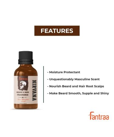 Buy Nirvana Beard and Hair Fragrance Oil - 30ml | Premium Quality & International Shipping - Buy Online on GoSupps.com