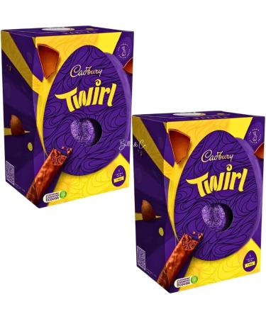 2x Twirl Large Chocolate Easter Eggs | Perfect for Easter Gift | Perfect for Egg Hunt | Chocolate Gifts | Chocolate Easter Egg 2024 | Thank You Gifts | Easter Party | 198g - Buy Online on GoSupps.com