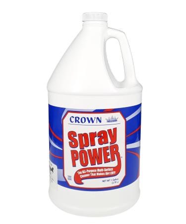 Crown Spray Power All-purpose Multi-surface Cleaner 1 Gal | Essential To Help With Messes | Dissolves Most Soils & Stains | Spray-on & Wipe-off Concept Does Heavy Lifting & Saves Hours CM-72044