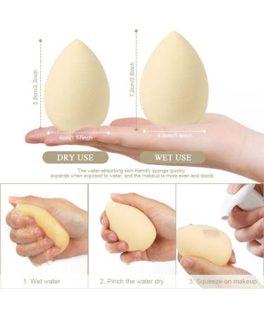 AUAUY Makeup Sponges Blender Set Professional Beauty Sponge Foundation Blending Beauty Sponge Multi-colored Makeup Sponges for Cream Liquid and Powder 6 Pcs with Coffee Cup Package 6pcs with Coffee Mug - Buy Online on GoSupps.com