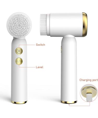 NewWay Rechargeable Facial Cleansing Brush | IPX6 Waterproof | 6 Brush Heads | Rotation Face Scrubber | Exfoliating Deep Cleaning Tool - Buy Online on GoSupps.com