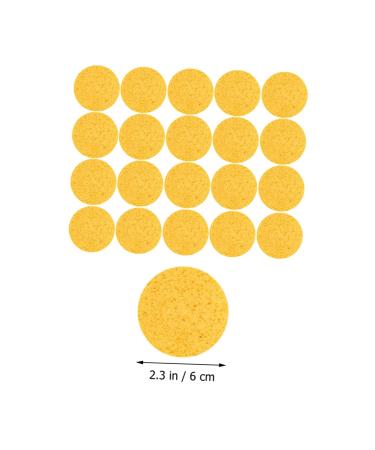 FRCOLOR 100 Pcs Exfoliating Face Sponges - Sponge Pulp for Cleansing & Makeup Application | Cellulose Spa Sponge for Dead Skin Removal - Buy Online on GoSupps.com