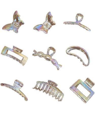 xbiez Elegant Hair Clips with Aurora Butterfly Hair Claw Clip Princess at Large Strong Hold Catch Barrettes Hair Styling Tool Colorful big butterf - Buy Online on GoSupps.com