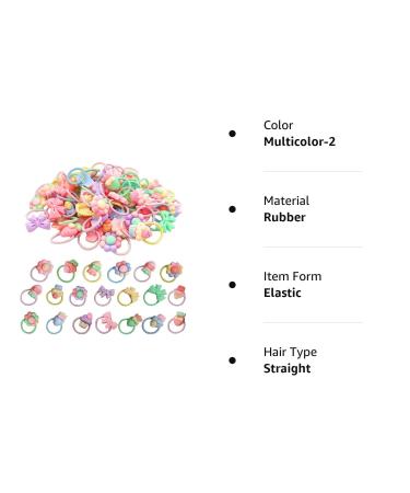 SHUSAY 40 PCS Toddler Girl's Mix Color Hair Ties - Soft Elastic Rubber Bands for Pigtails - Hair Accessories for Girls - Buy Online on GoSupps.com