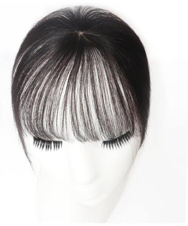 Bangs Hair Clip Bangs Hair Human Hair Bangs with Top Piece Clip in Seamless Topper&Fringe Extension 3D Natural Fringe Clip in Bangs Brazilian Non-remy Hair Pieces for Women Bangs Clip in Hair (Color Natural Color - Buy Online on GoSupps.com