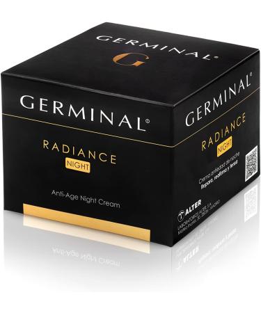 GERMINAL Radiance Night Antiwrinkle cream for women from 40 years night cream for all skin types provides strength and clarity with Botox licking effect and uniforms 50 ml - Buy Online on GoSupps.com