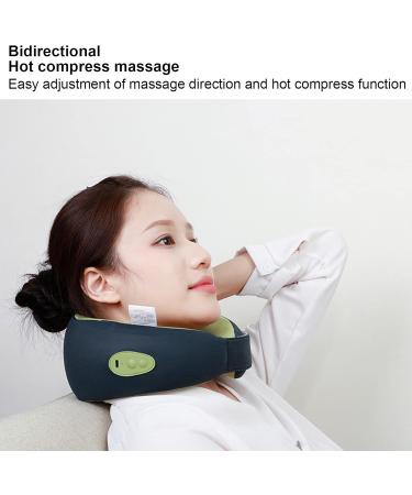 Tyenaza Wireless Massage Pillows - Neck Massager with Hot Compress for Office Car & Home - Blue & Green - Buy Online on GoSupps.com
